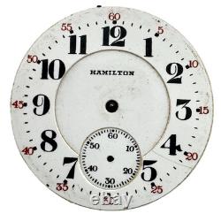 Antique 16s 1924 Hamilton 19 Jewel Railroad Pocket Watch Movement 996 USA