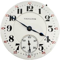 Antique 16s 1924 Hamilton 21J Mechanical Railroad Pocket Watch Movement 992 USA