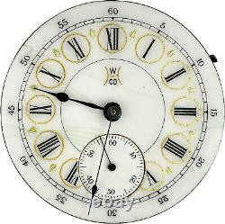 Antique 18 Size Hampden 17 Jewel Mechanical Hunter Pocket Watch Movement Grade81