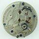 Antique 18 Size Hampden 17 Jewel Mechanical Pocket Watch Movement Teske Runs