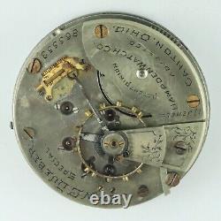 Antique 18 Size Hampden John Dueber Special Manual Hunter Pocket Watch Movement