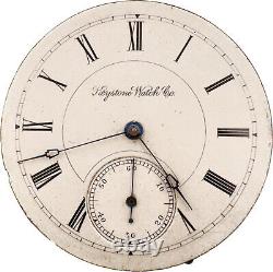 Antique 18 Size Keystone Model 3 15Jewel Mechanical Hunter Pocket Watch Movement