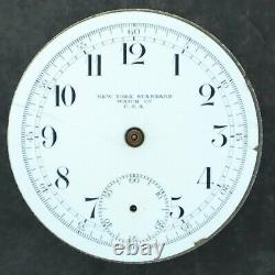 Antique 18 Size New York Standard Chronograph Pocket Watch Movement Grade 164