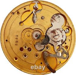 Antique 18 Size Peoria 15 Jewel Mechanical Hunter Pocket Watch Movement forParts