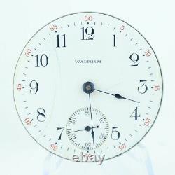 Antique 18 Size Waltham 15 Jewel Hunter Pocket Watch Movement Grade 820 Runs