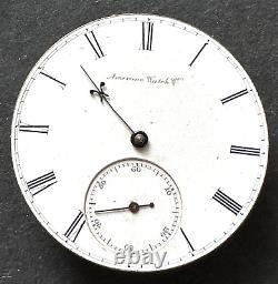 Antique 1871 Waltham Appleton Tracy 1865 Pocket Watch Movement 10s 15j KW AT USA