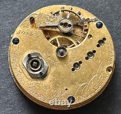 Antique 1871 Waltham Appleton Tracy 1865 Pocket Watch Movement 10s 15j KW AT USA