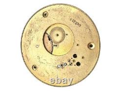 Antique 1875 17s Elgin Tm Avery Keywind Pocket Watch Movement