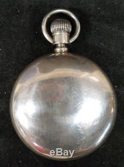 Antique 1885 Elgin Coin Silver Case S18 Swing Out Movement Pocket Watch & Chain
