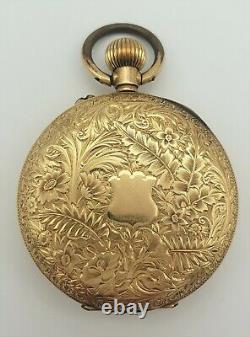 Antique 18CT Hallmarked Gold Ladies Fob Watch Swiss Movement 40.74G 35mm