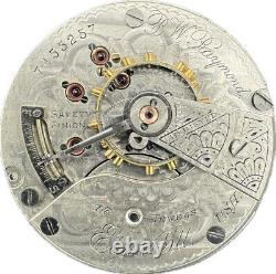 Antique 18S Elgin B. W. Raymond Railroad Pocket Watch Movement Grade 180 USA