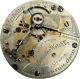 Antique 18s Hampden Two Tone Mechanical Pocket Watch Movement Railway Special