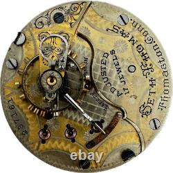 Antique 18S Seth Thomas Mechanical Open Face Pocket Watch Movement 182 Special