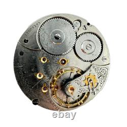 Antique 18S Waltham Appleton Tracy 17 Jewel Mechanical Pocket Watch Movement