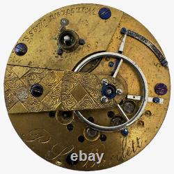 Antique 18s 1860 Waltham 11 Jewel Hunter Pocket Watch Movement P. S Bartlett USA