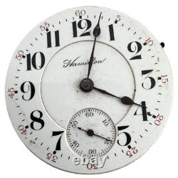 Antique 18s 1912 Hamilton 21 Jewel Railroad Pocket Watch Movement 940 USA