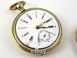 Antique 1900s Pocket Watch with Mechanical Key Wound Movement