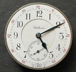 Antique 1910 Waltham Riverside Maximus 1894 Pocket Watch Movement Ticks 12s 23j