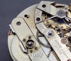 Antique 36.5mm Arnold Billon High Grade Pocket Watch Movement As Is