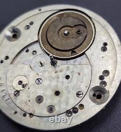 Antique 36.5mm Arnold Billon High Grade Pocket Watch Movement As Is