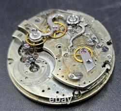 Antique 37mm Split Second Tiffany & Co Pocket Watch Movement