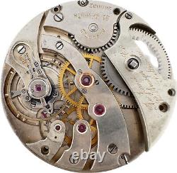 Antique 38.5mm Agassiz 21 Jewel Mechanical Pocket Watch Movement High Grade