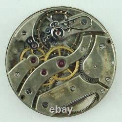 Antique 39mm Haas Neveux 21 Jewel Mechanical Pocket Watch Movement High Grade