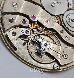 Antique 3mm Thin Touchon & Co Pocket Watch Movement For Repairs 42mm