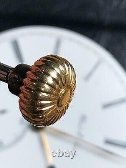 Antique 41.5mm Chas. E. Jacot 1872 High Grade Pocket Watch Movement Good Balance