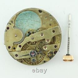 Antique 41mm Vacheron Constantin Pocket Watch Movement Incomplete Early