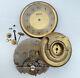 Antique 42mm Hebdomas Exposed Balance 8 Day Pocket Watch Movement For Parts
