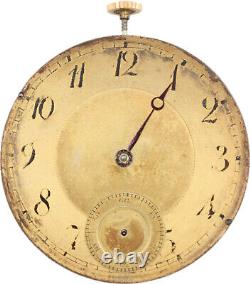 Antique 42mm Thin High Grade 15 Jewel Mechanical Pocket Watch Movement Swiss