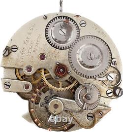 Antique 42mm Wright Kay Agassiz Pocket Watch Movement High Grade w Snail Cam