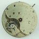 Antique 43mm Agassiz 3/4 Plate 17 Jewel Hunter Pocket Watch Movement For Parts