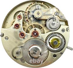 Antique 43mm Agassiz Snail Cam Regulator Mechanical Pocket Watch Movement Swiss