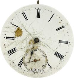 Antique 43mm IWC 15 Jewel Mechanical Pocket Watch Movement Swiss for Parts