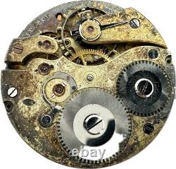 Antique 43mm IWC / International Mechanical Pocket Watch Movement Caliber 49