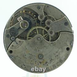 Antique 43mm Longines Mechanical Hunter Pocket Watch Movement w Snail Cam