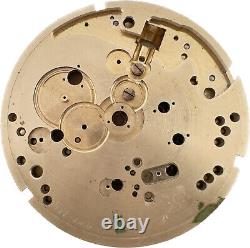 Antique 43mm Pocket Watch Movement Base Prototype Blank Swiss Made Three Finger