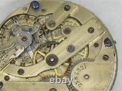 Antique 43mm Vacheron & Constantin 17 Jewel Pocket Watch Movement & Dial