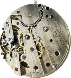 Antique 43mm Vacheron Constantin Pocket Watch Movement w Mustache Regulator