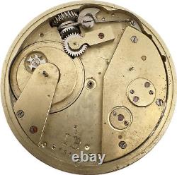 Antique 44mm IB Prototype Mechanical Pocket Watch Movement Swiss Made Incomplete