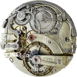 Antique 46mm LeCoultre 27 Jewel Mechanical Chronograph Pocket Watch Movement