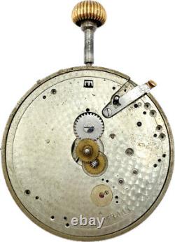 Antique 48mm Borel & Courvoisier Mechanical Hunter Pocket Watch Movement Swiss
