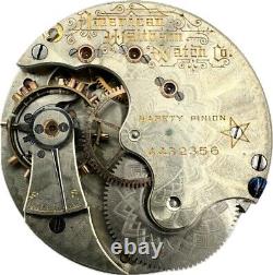 Antique 6S Waltham 15 Jewel Mechanical Hunter Pocket Watch Movement Grade K USA