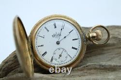 Antique 6s Elgin Pocket Watch Grade 117 ENGRAVED CASE 5034034 (P3S2)