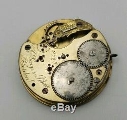 Antique A. Lange & Söhne Dresden Pocket Watch Movement As Is 45mm