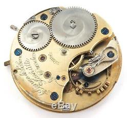 Antique A Lange & Sohne, Glashutte, Dresden Pocket Watch Movement & Dial