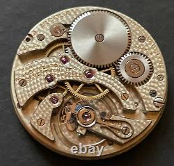 Antique A Nicoley Pocket Watch Movement Running Ticks High Grade 12s 17j Swiss