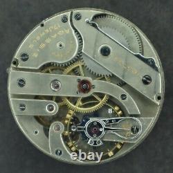 Antique Agassiz 17 Jewel Mechanical Hunter Pocket Watch Movement Swiss Runs